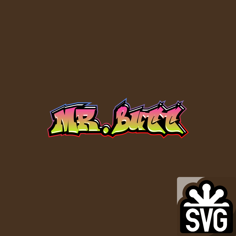 Mr. Butt Graffiti Logo SVG by DarkVoidPictures on DeviantArt