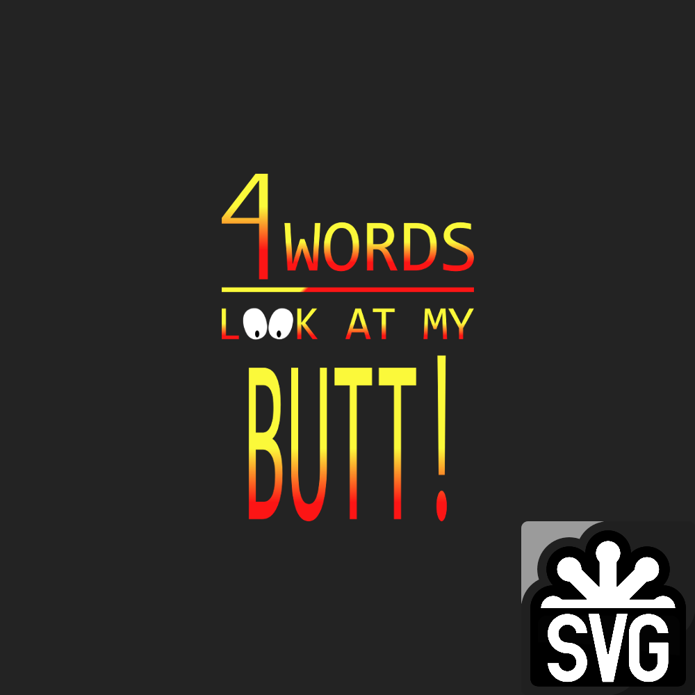 Look At My Butt Logo SVG by DarkVoidPictures on DeviantArt