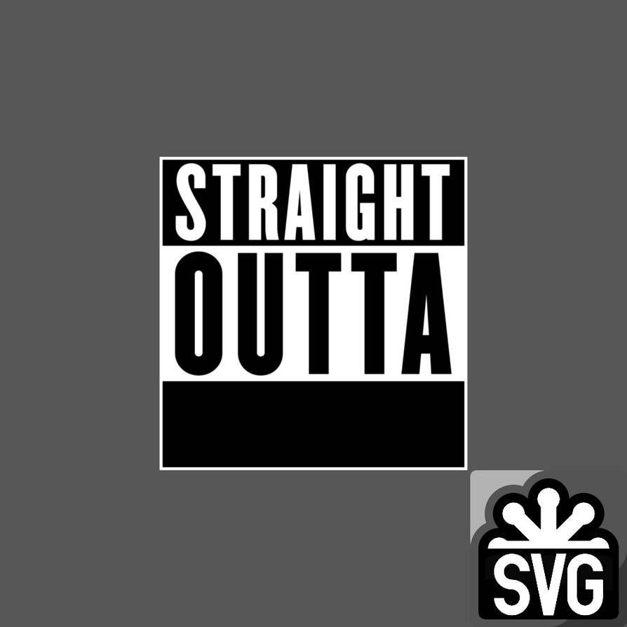 Straight Outta Logo Template SVG by DarkVoidPictures on DeviantArt