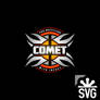 Pro Wrestling Comet Logo SVG