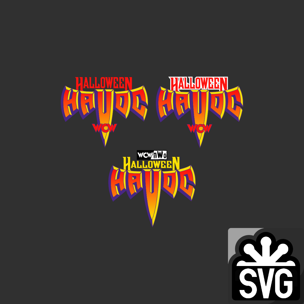 WCW Halloween Havoc (19911995 1998) Logo SVG by DarkVoidPictures on