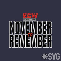 ECW November To Remember Logo SVG