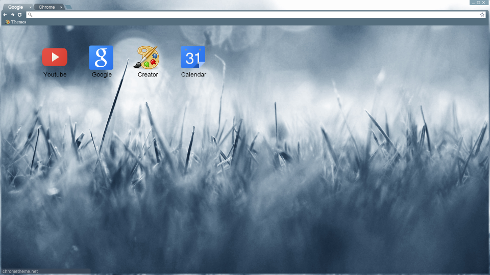 Grass bokeh - Chrome Theme