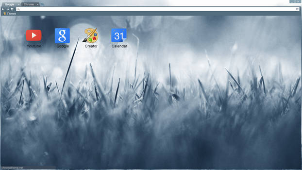 Grass bokeh - Chrome Theme