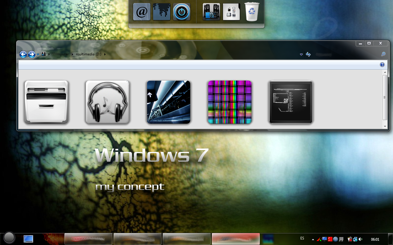 my windows 7 in vista