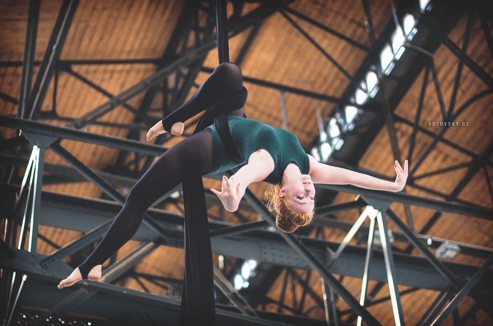 Aerial silk II at Triple Hall Karolina - Ostrava by Zavorka