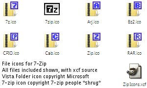 Icon Pack: 7-zip