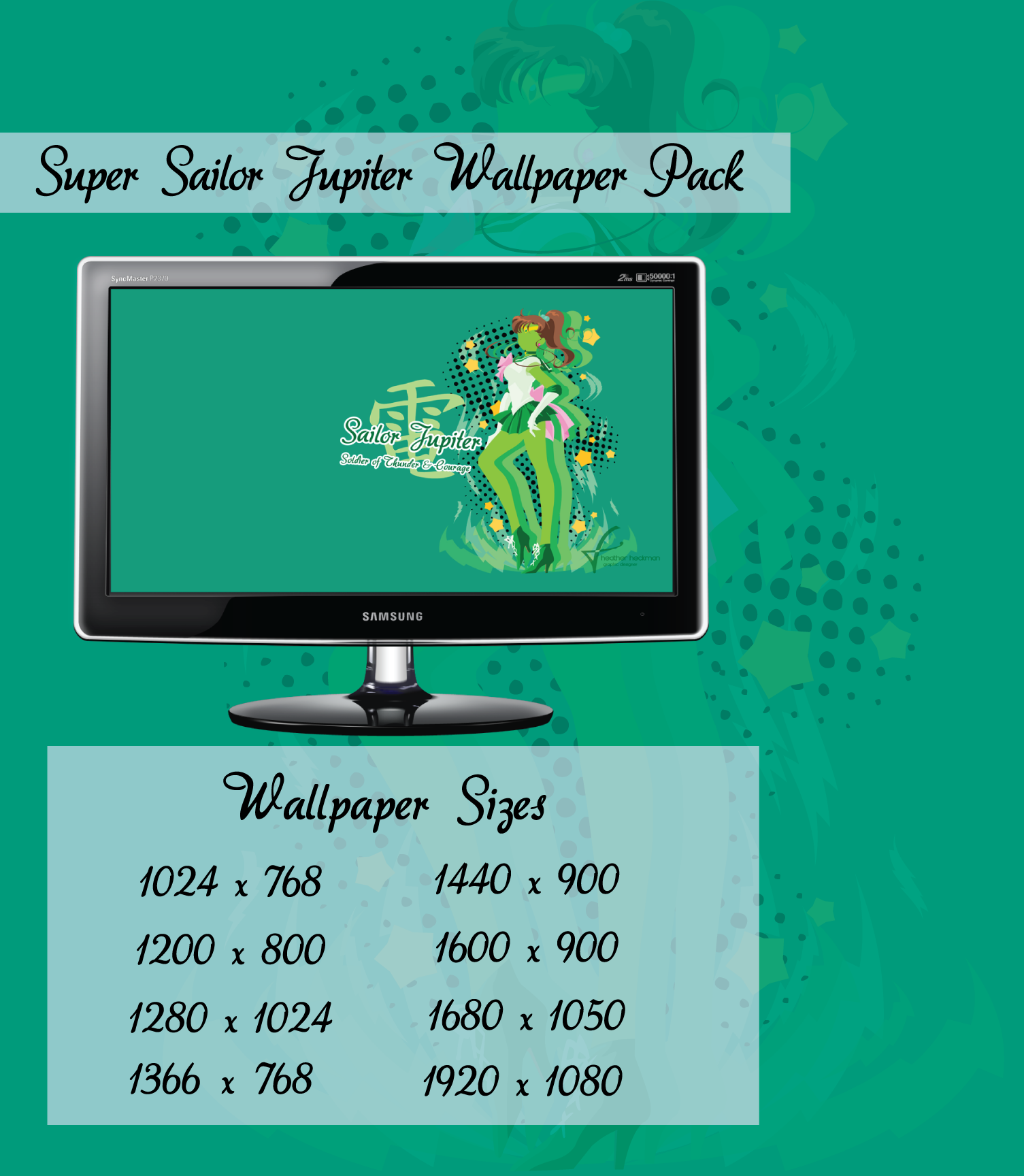 Super Sailor Jupiter Wallpaper Pack by Nautissia on DeviantArt