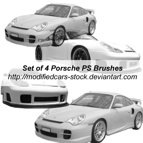 Porsche Photoshop Brushes by ModifiedCars-stock