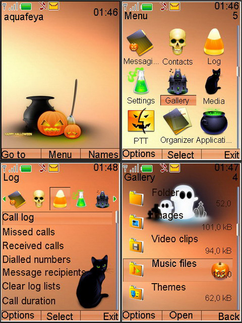 Halloween Nokia Theme s40 3d