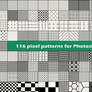 116 pixel patterns for Photoshop