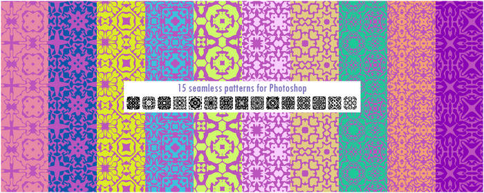 15 seamless patterns for Photoshop pack 3