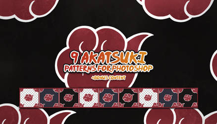 Akatsuki patterns for Photoshop