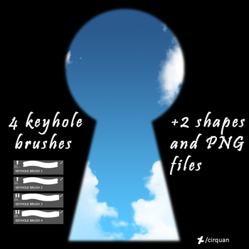 4 Keyhole brushes