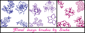 Floral design brushes