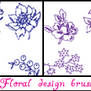 Floral design brushes