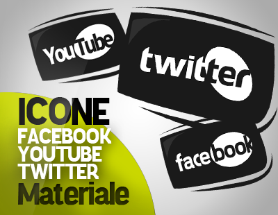 Facebook Twitter Youtube ICONS by ManuTheGraphic