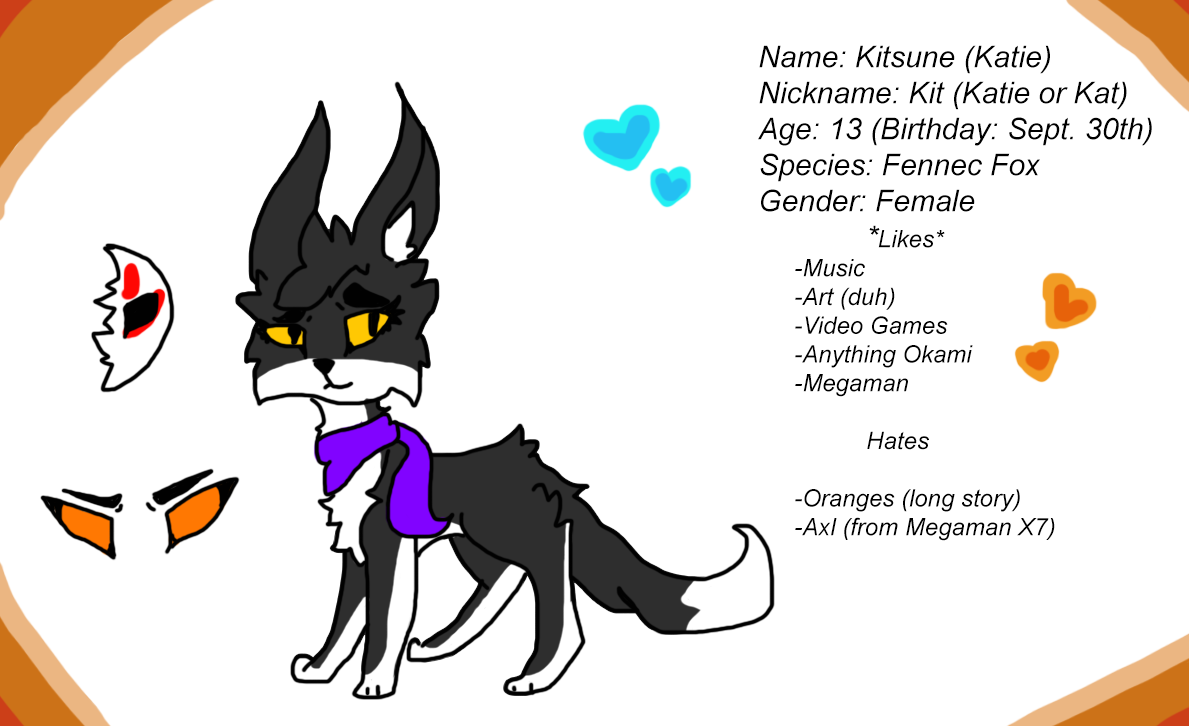 Kitsune Reference by KitKatCartoonist on DeviantArt