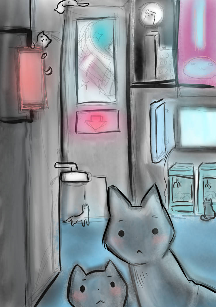 Tokyo cats by GummiPaw on DeviantArt