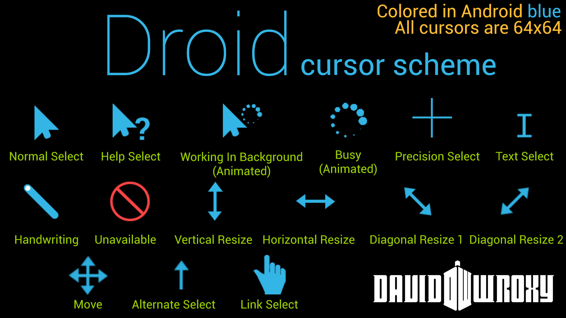 Droid Cursor Scheme