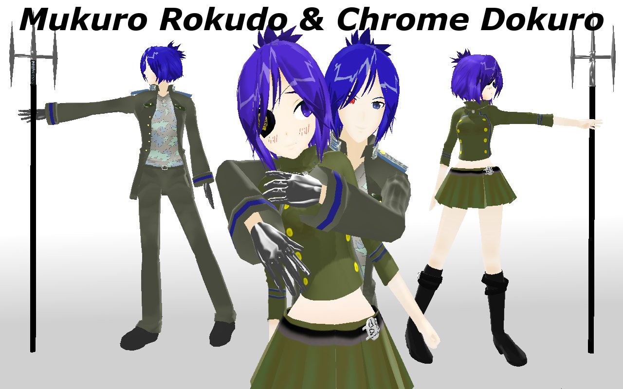 MMD Chrome And Mukuro + DL