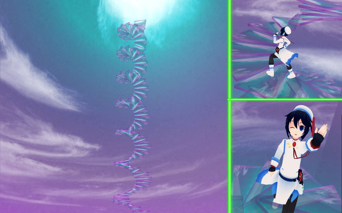 MMD Rolling Girl Stairs Stage by PrincessSushiCat on DeviantArt