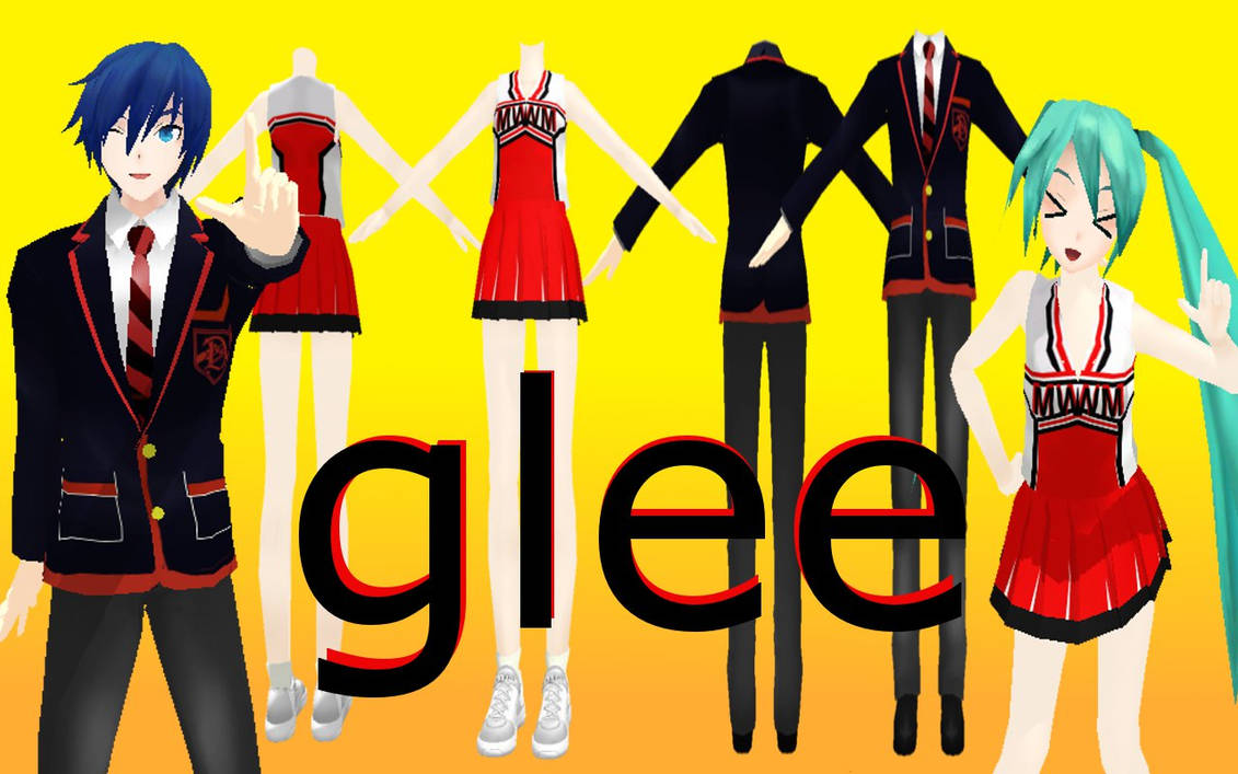 MMD Glee Uniforms Part 1 by PrincessSushiCat on DeviantArt