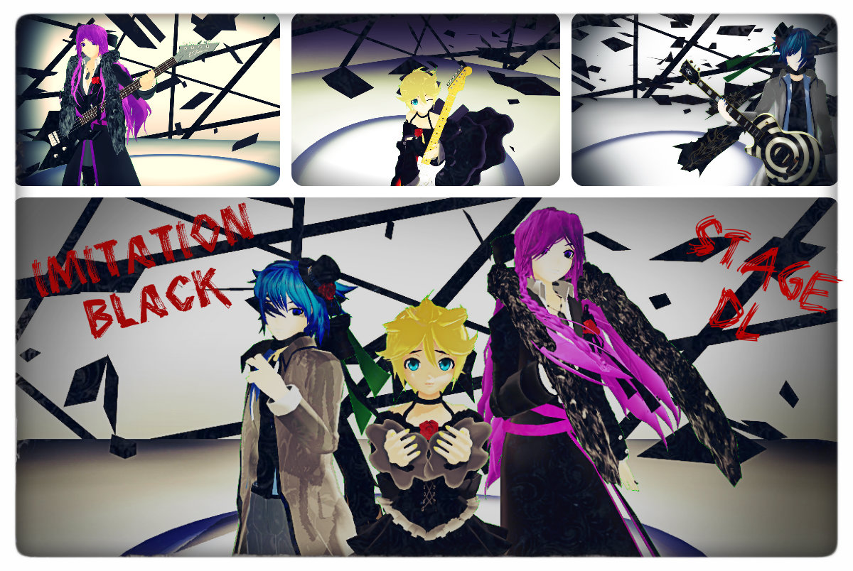 MMD Imitation Black Stage DL