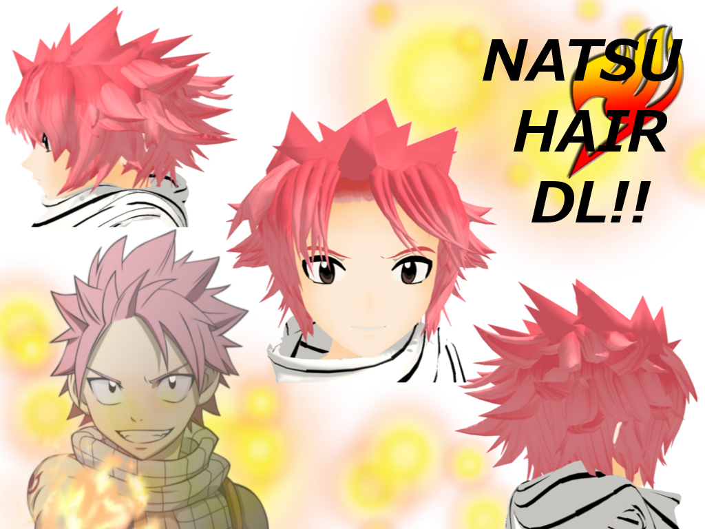 MMD Natsu Hair DL