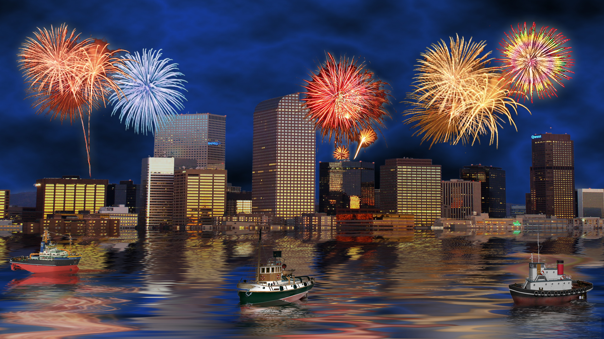 Denver New Year Fireworks by Frankief on DeviantArt
