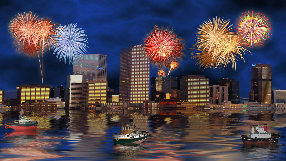 Denver New Year Fireworks by Frankief on DeviantArt