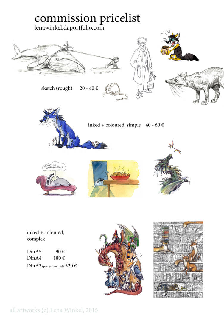 Commission Pricelist 2015 by Lupuna on DeviantArt