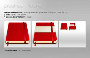 Red Moleskine Icons