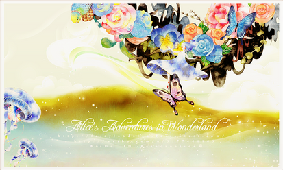 Alice's Adventures in Wonderland Psd flower png