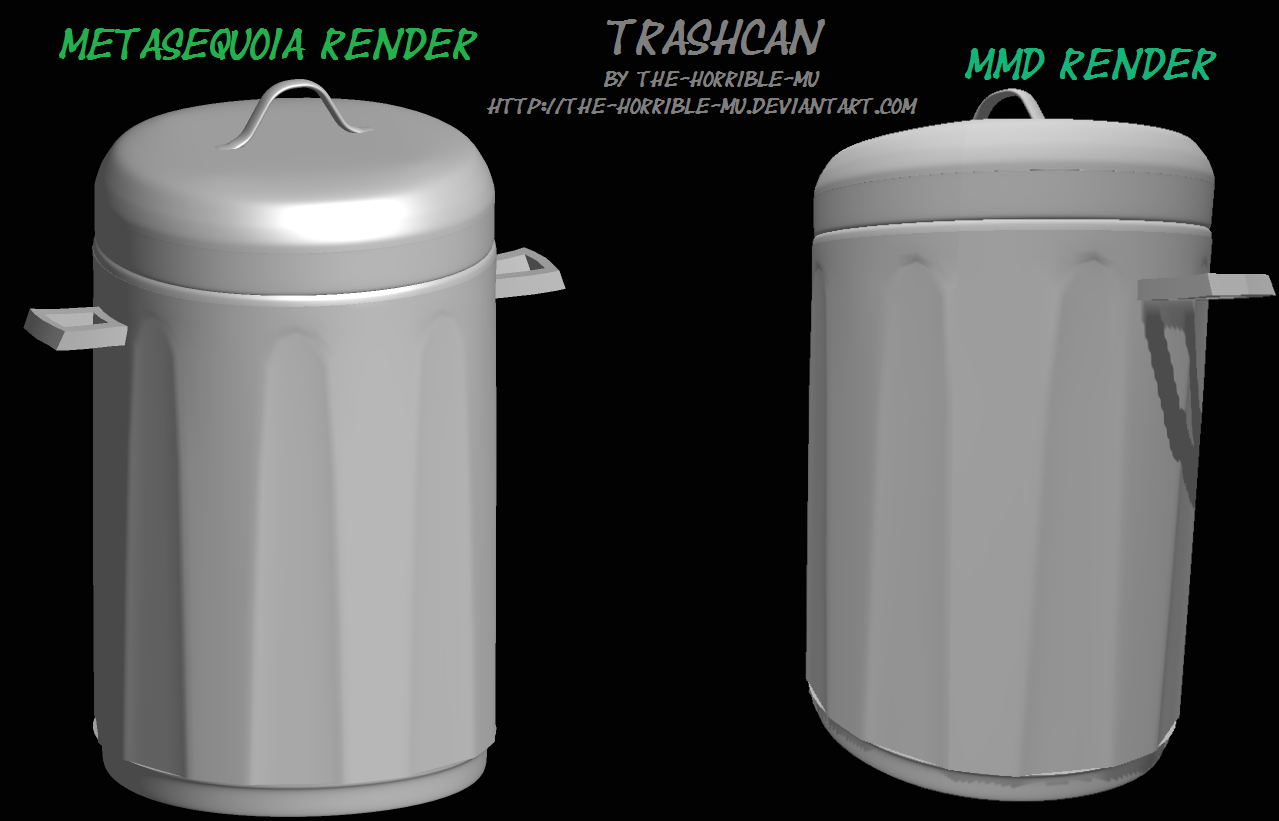 [MMD Accessory] Trash Can + DL