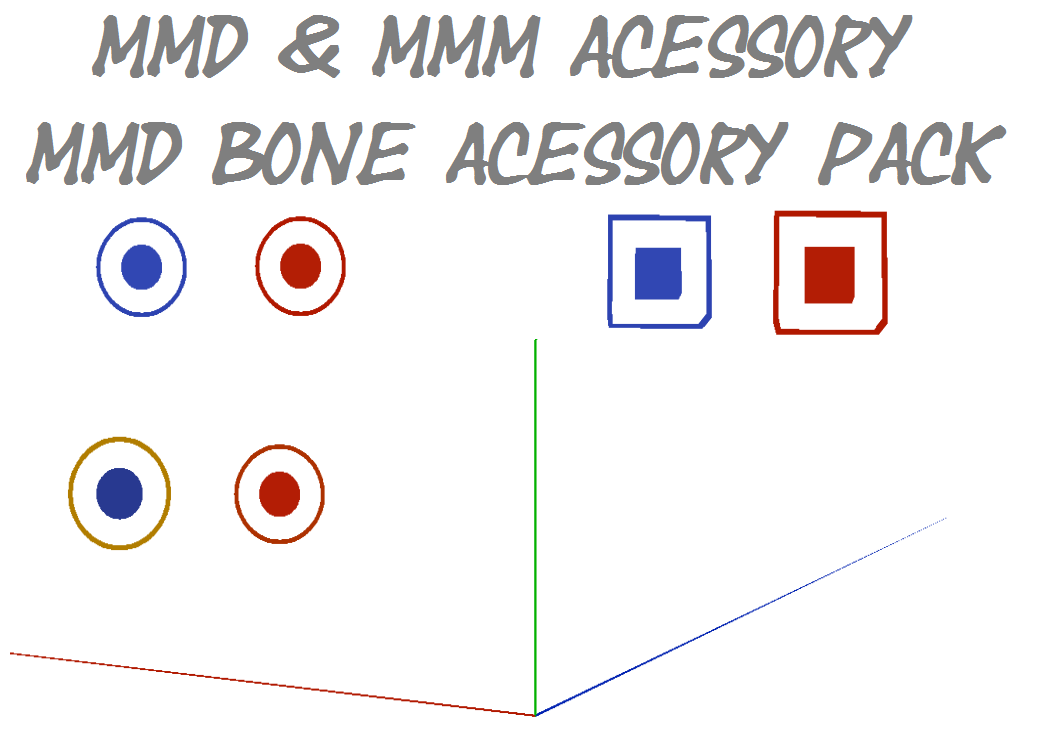 [MMD + M3 Acc.] MMD Bone Acessory Pack + DL