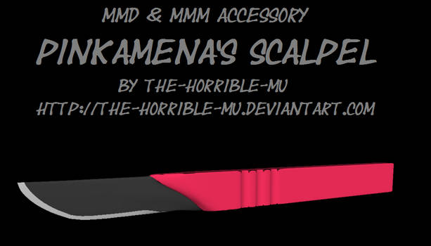 [MMD + M3 Accessory] Pinkamena's Scalpel + DL