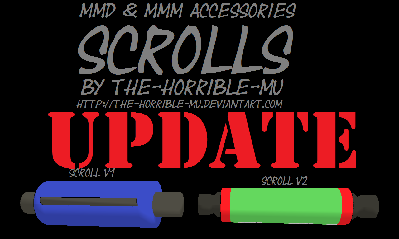 [MMD + M3 Accessories] Scrolls + DL [UPDATED!]