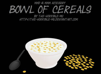 [MMD + M3 Accessory] Bowl of Cereals + DL