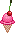 Strawberry Ice Cream Cone