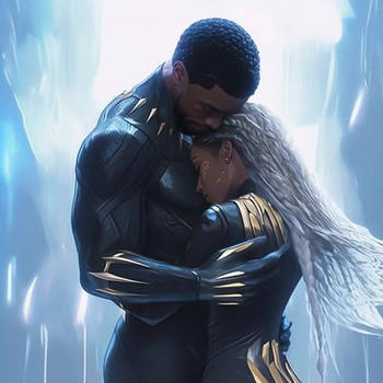 T'challa and Storm 
