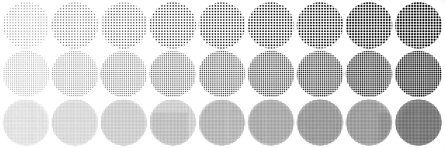 Halftone brush textures for SAI (Edit)