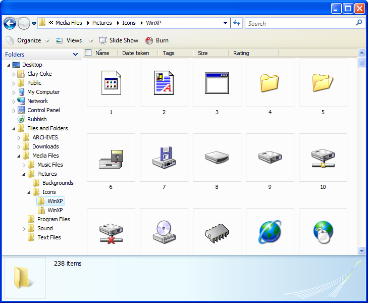 238 Windows XP Icons by loggot on DeviantArt