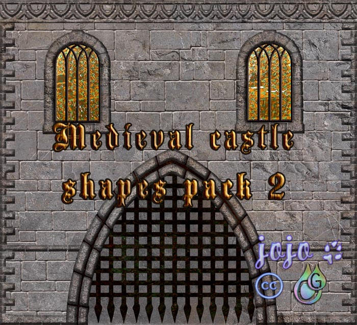 Medieval castle shapes pack 2 by jojo-ojoj on DeviantArt