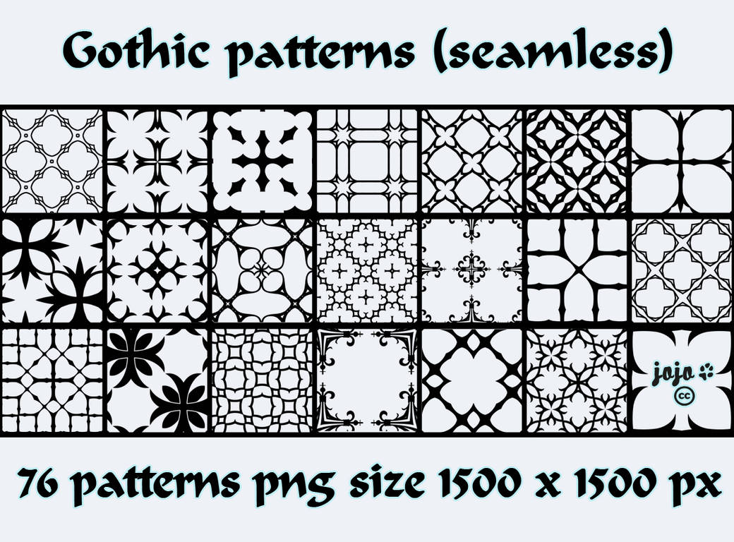 Gothic patterns by jojo-ojoj on DeviantArt