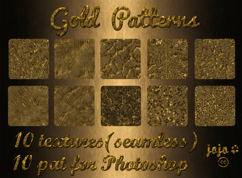 Gold Patterns (seamless textures)