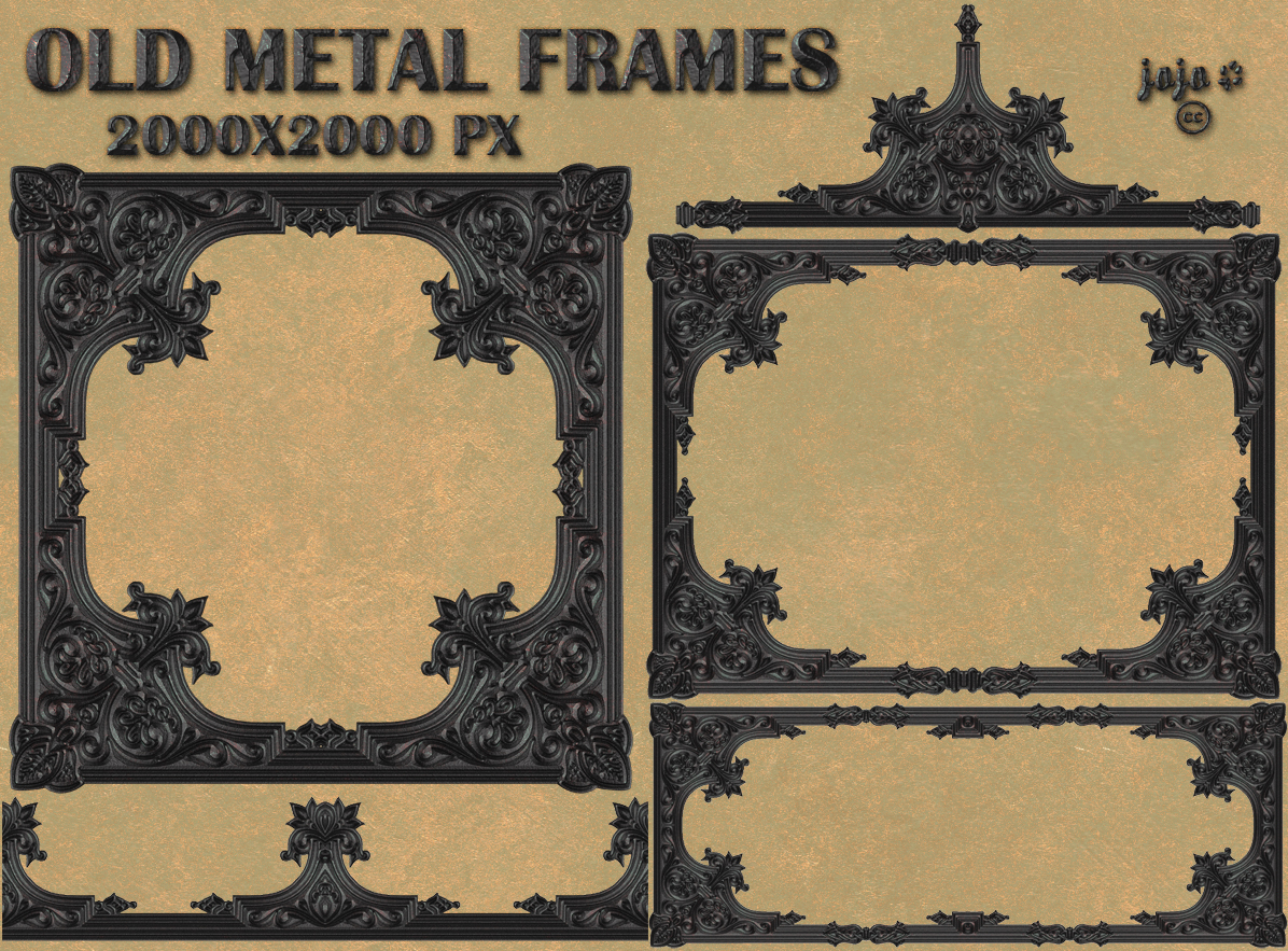 Old metal frames