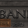 Metal banner PSD
