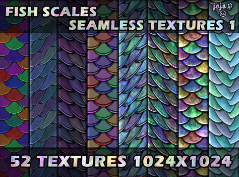 Fish scales seamless textures 1