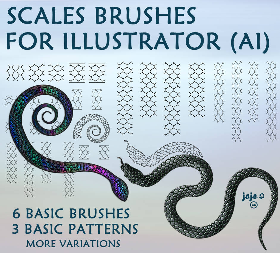 Scales brushes for Illustrator (AI) by jojoojoj on DeviantArt